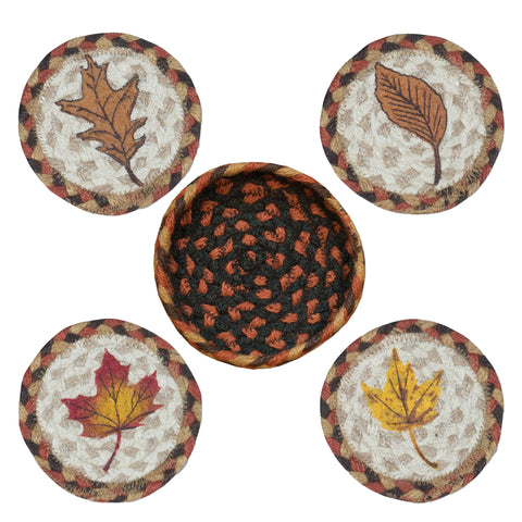 Leaf coasters.