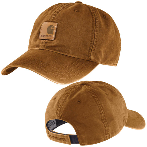 Carhartt hat Carhartt brown color.
