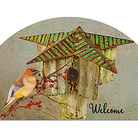 Spring & Summer Outdoor Decor Plaque Cedar Wax Wing