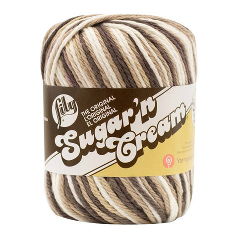 Chocolate Ombre Sugar 'N Cream Yarn Ombre Super Size 3 oz 102019