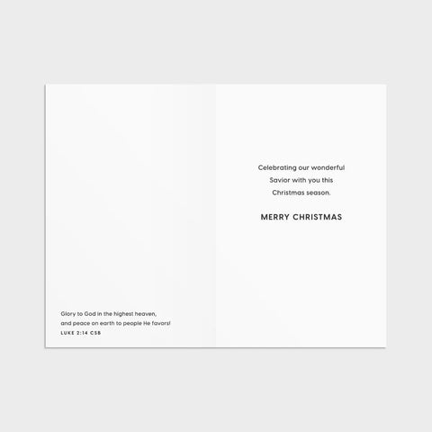 Christ is the True Meaning Christmas Boxed Cards U2399 inside of card