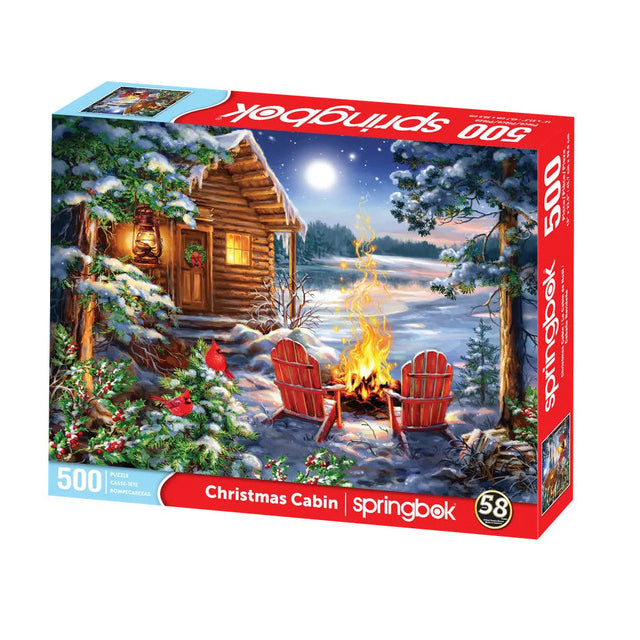 Springbok Christmas Cabin 500-Piece Puzzle 34-01649 – Good's Store Online