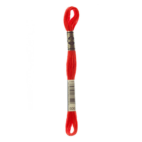 Bright Orange-Red Embroidery Floss