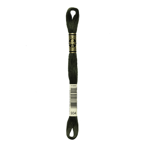 Black Avocado Green Embroidery Floss