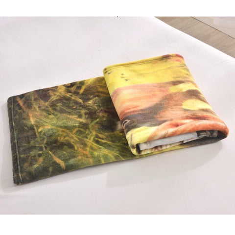 Regal Comfort Horses on the Farm Throw Blanket folded up