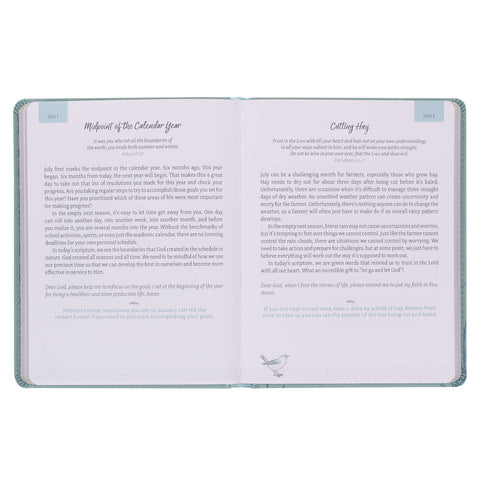 Sample Devotional Pages: Midpoint of the Calendar Year, Cutting Hay