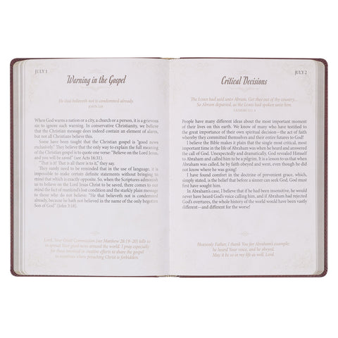 Sample Devotional Pages: Warning in the Gospel, Critical Decisions