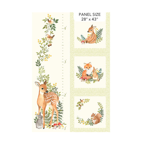 Woodland Babes Collection Cotton Craft Panel DP27166-11