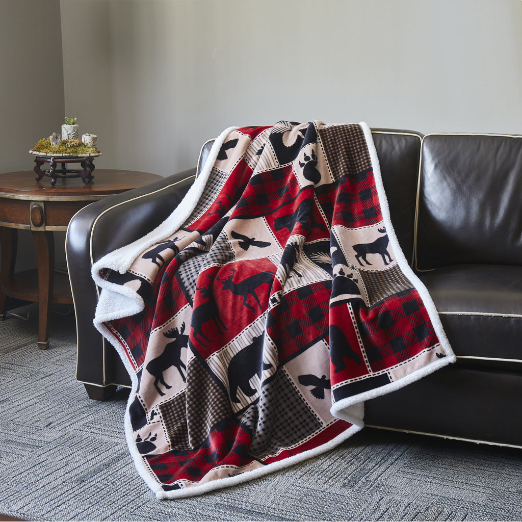 Regal Comfort Cozy Flannel Sherpa Throws DTR – Good's Store Online