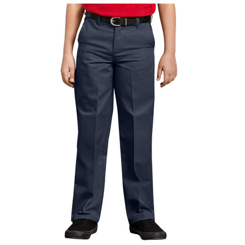 Dark Navy Boys' Flexwaist Flat Front Pant A875B