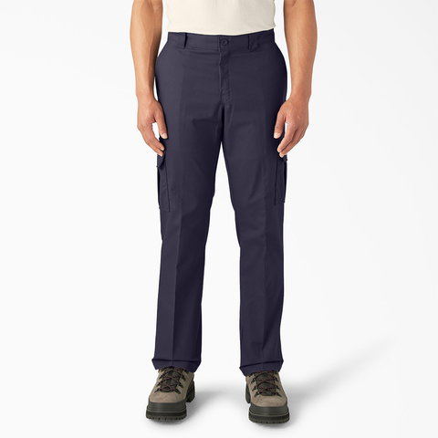 Dark Navy Men's Flex Regular Fit Cargo Pants DWP595