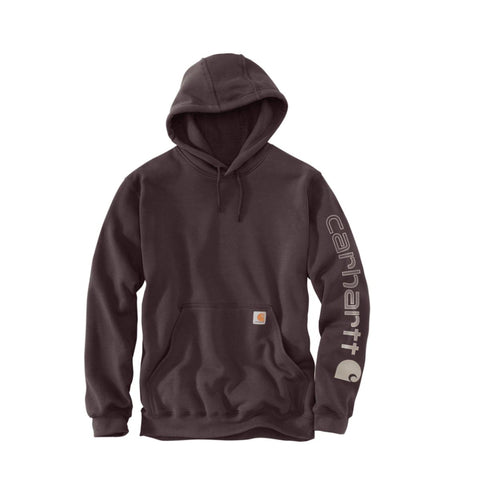 Dark Sepia Men's Big and Tall Midweight Logo Hoodie K288