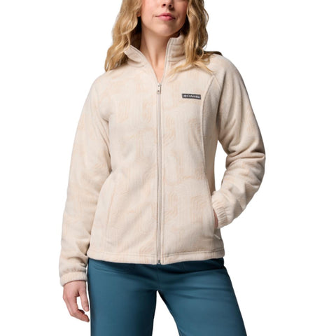 Dark Stone Print Women's Benton Springs Printed Full Zip Fleece Jacket 202177