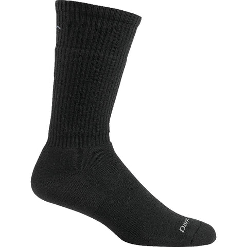 Darn Tough socks, black crew sock.