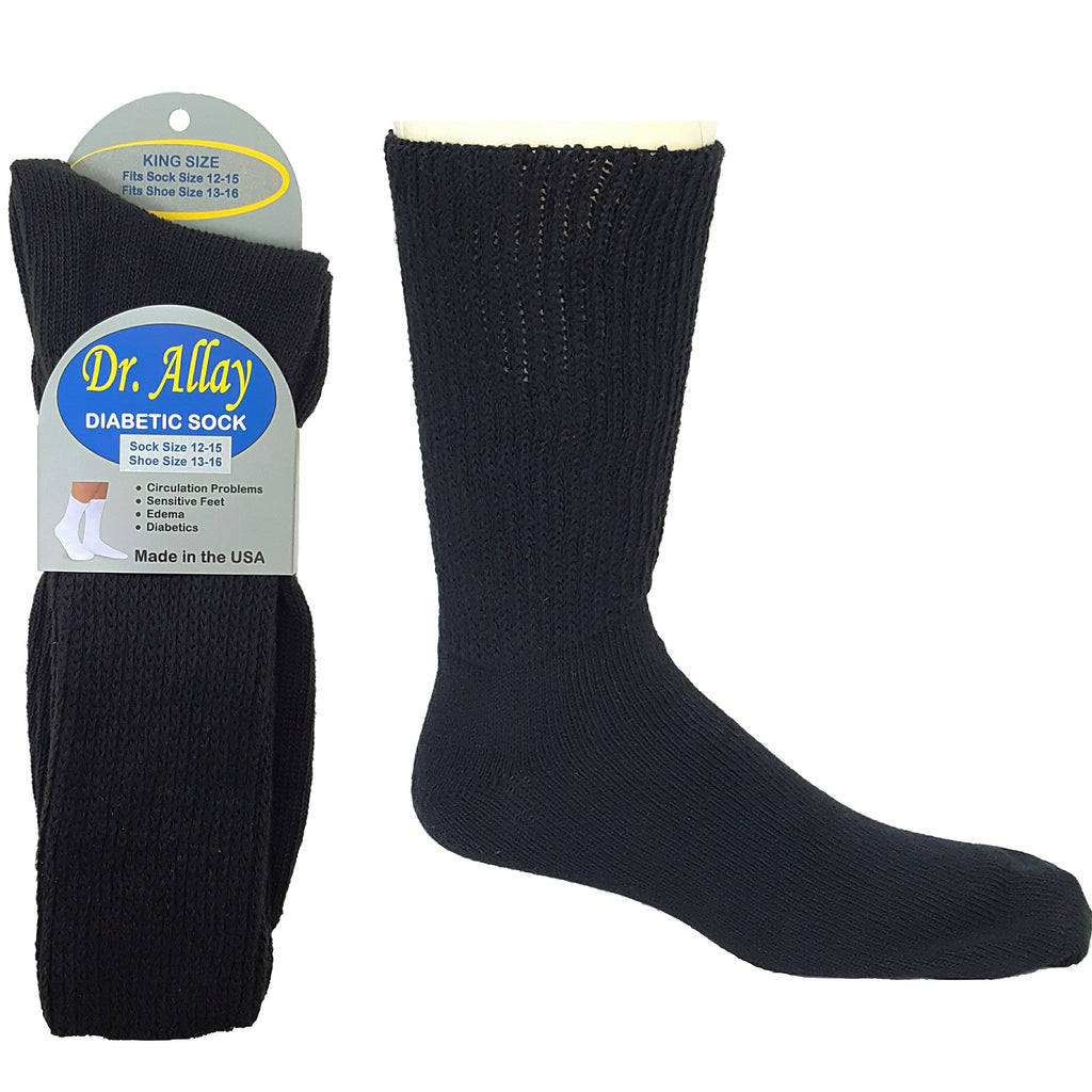 Cushioned Diabetic and Oedema Friendly Walking Socks - Alfie