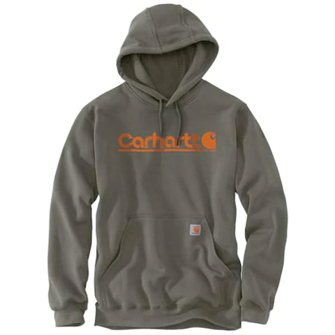 dusty olive, Men's Big and Tall Loose Fit Midweight Logo Graphic Sweatshirt 106793