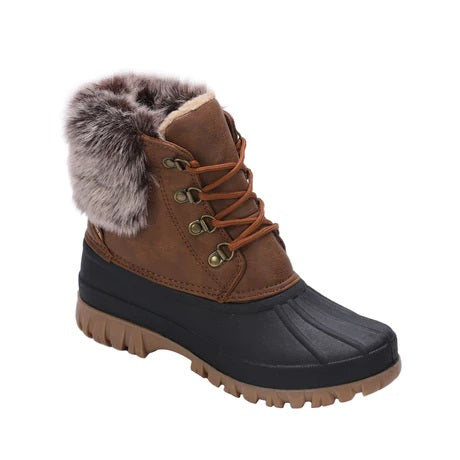 Faux fur duck on sale boots