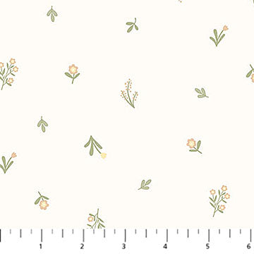 flower print, Silly Goose Cotton Flannel Fabric F277