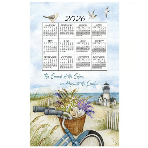 seashore, 2026 Calendar Towels