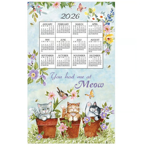 sweet kitties, 2026 Calendar Towels
