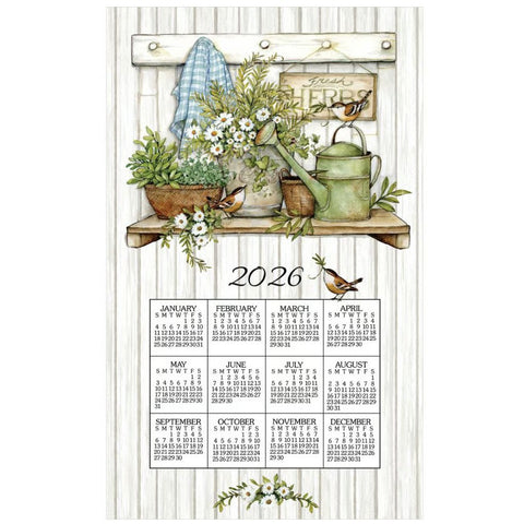 fresh herbs, 2026 Calendar Towels