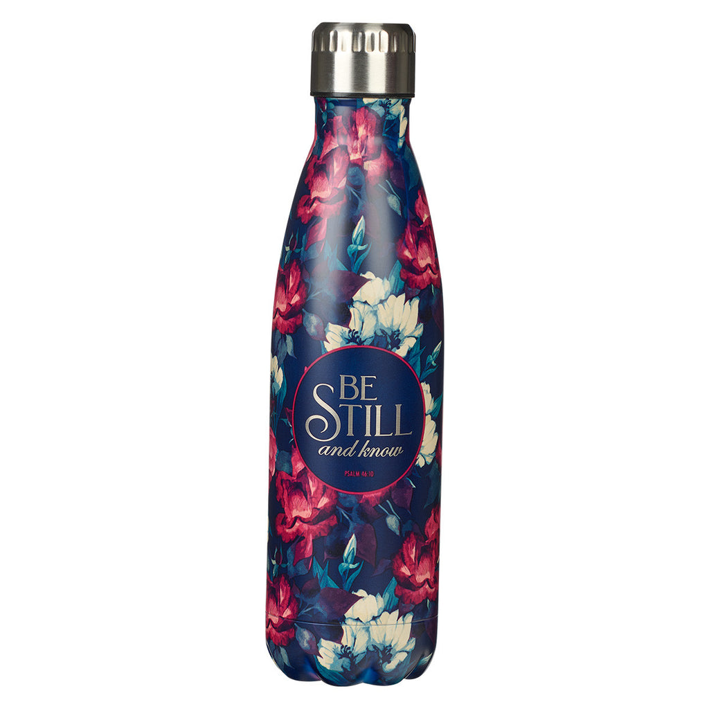 Christian Art Gifts Be Still Stainless Steel Water Bottle FLS067 – Good's  Store Online