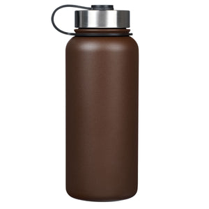 Back of Strength and Courage Stainless Steel Water Bottle FLS105