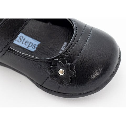 Infant's Girl Time Dress Shoes close up of flower