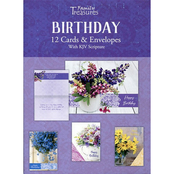 Wildflowers Birthday Boxed Cards FT22580