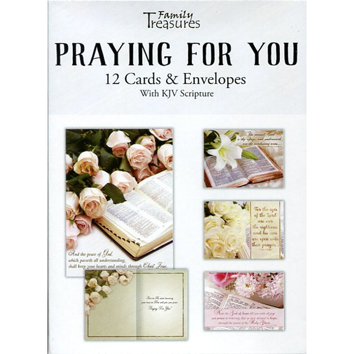 Flowers with Bible Praying for You Boxed Cards FT22614