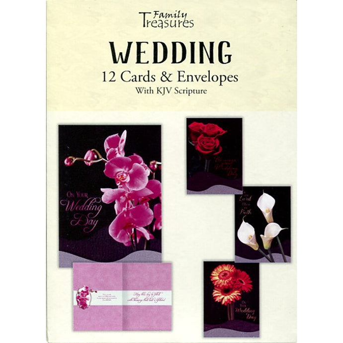 Fresh Floral Wedding Boxed Cards FT22620