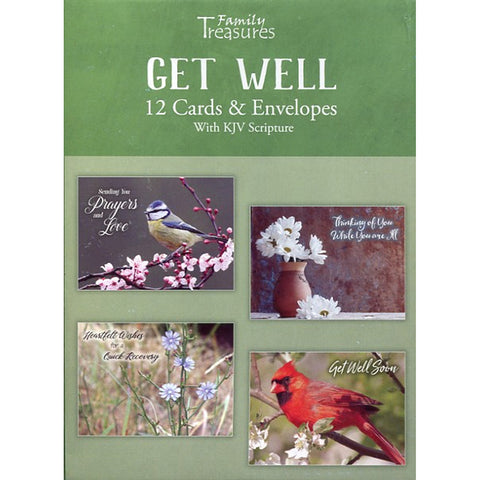 Front of Box of Touch of Color Get Well Cards