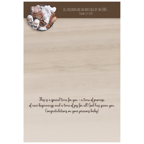 Little Miracle Baby Boxed Cards FT22693 inside of card 1
