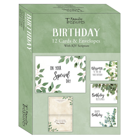 Eucalyptus Birthday Boxed Cards FT22693