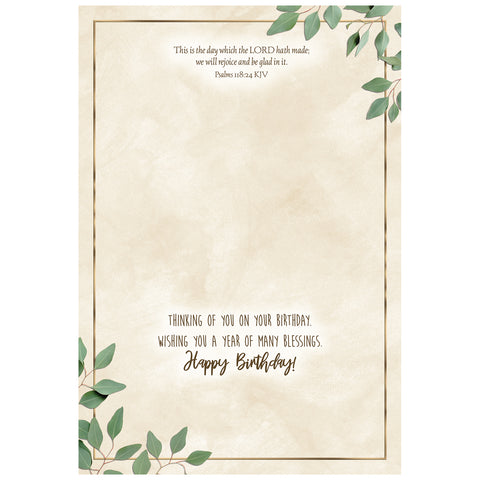 Eucalyptus Birthday Boxed Cards FT22693 inside card 1