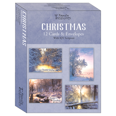 Family Treasures Christmas Waterscapes greeting boxcard