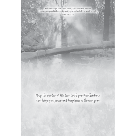Family Treasures Christmas Waterscapes greeting card with message