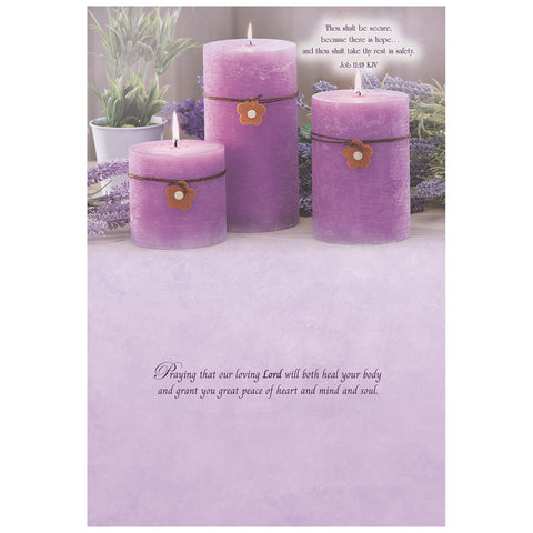 Candles Get Well Boxed Cards FT22726 inside of card 3