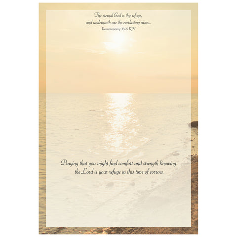 Coastal Sympathy Boxed Cards FT22728 inside of card 1