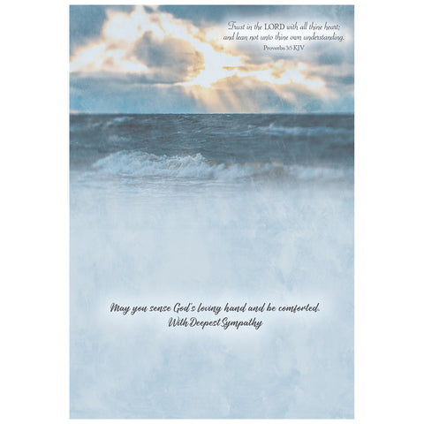 Coastal Sympathy Boxed Cards FT22728 inside of card 3