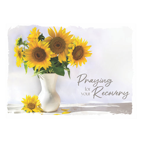 Sunflowers Get Well Boxed Cards FT22731 front of card 1