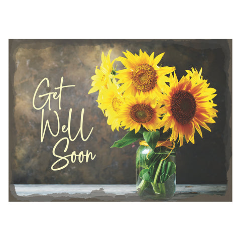 Sunflowers Get Well Boxed Cards FT22731 front of card 3