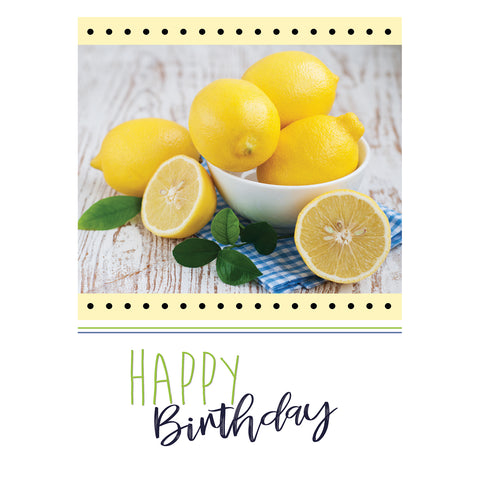 Lemons Birthday Boxed Cards FT22733 front of card 2