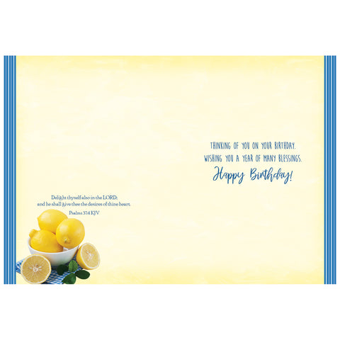 Lemons Birthday Boxed Cards FT22733 inside of card 2