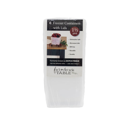 1.5 Pint Size Freezer Boxes 6 Pack FT400 1.5 PT