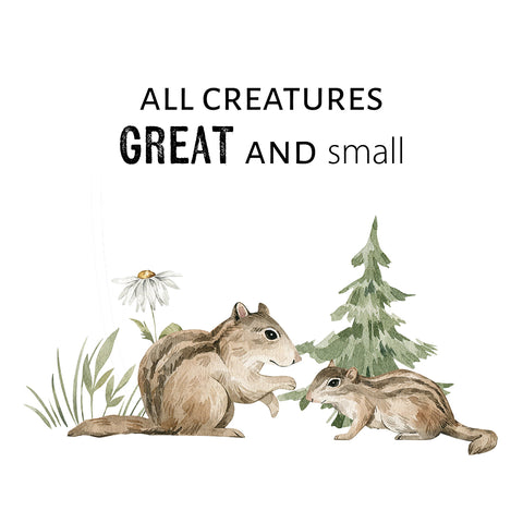 Printed Forest Critters Handkerchiefs Set of 3 CH1511 squirrels