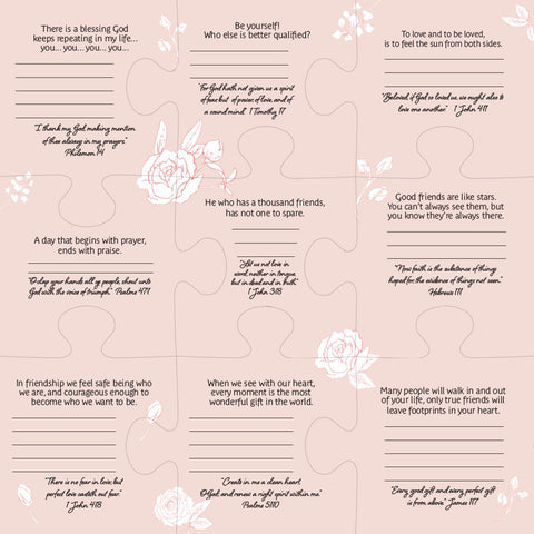 Friendship Inspirational 9-Piece Gift Puzzle puzzle pieces