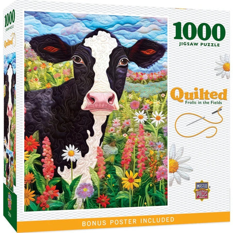 Quilted - Frolic in the Fields 1000 Piece Puzzle 72450 Front of box