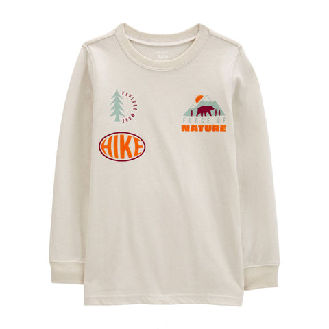 Back Boys' Nature Hike Long-Sleeve Graphic Tee 3R583110 back