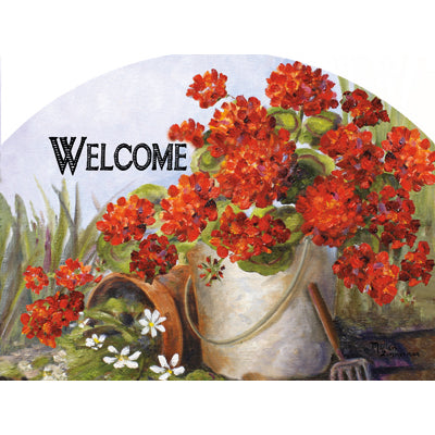 Spring & Summer Outdoor Plaque Geranium Pail